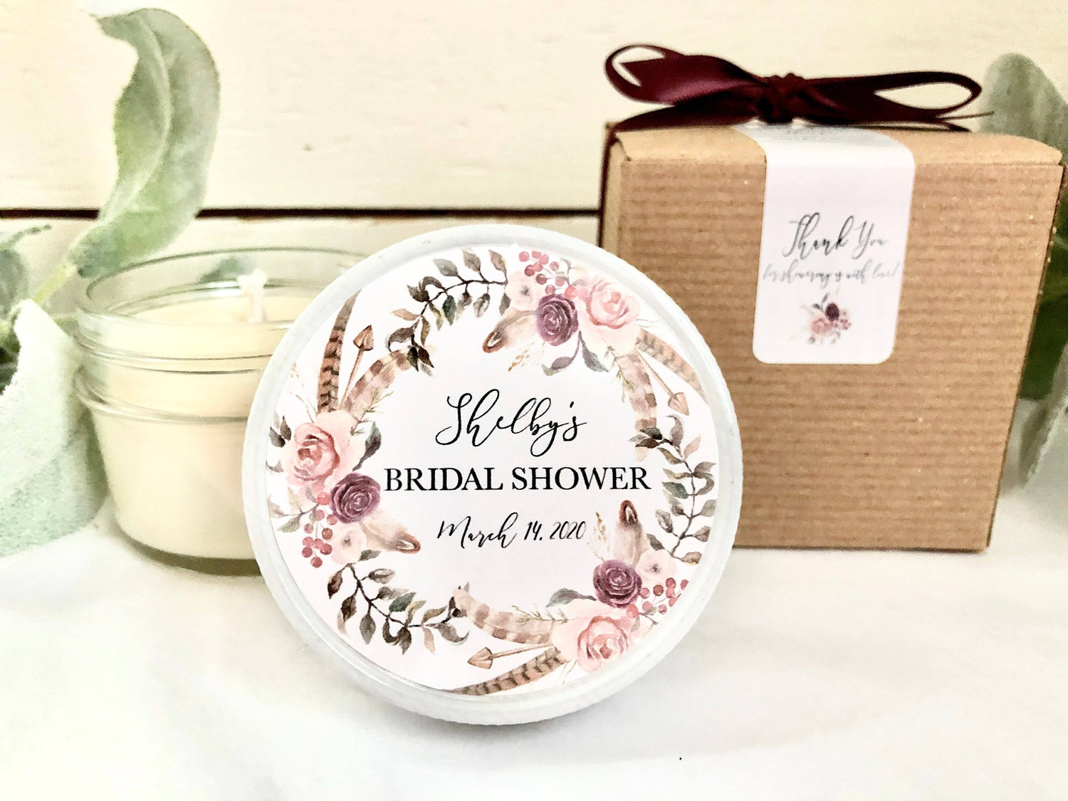 Bridal Shower Favors | Set of Soy Candle Favors