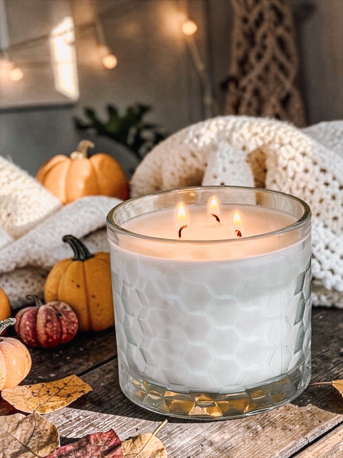 20 oz 3 Wick Fall Candles | Non-Toxic Soy Candle | Pumpkin Spice and Nostalgic Autumn Bakery Scents The Gift Gala Shop Candle Co. 