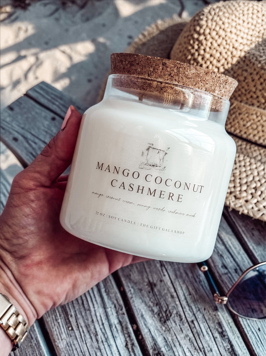 22 oz Summer Soy Candle | Apothecary Jar Candle | Non-Toxic Large Candle | Beachy, Citrus & Cozy Luxury Scents The Gift Gala Shop Candle Co. 