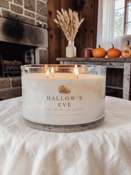 40 oz XL Fall Candle | 4 Wick Non-Toxic Soy Candle | Luxury Autumn Home Fragrance | Pumpkin, Apple & Spice Scents The Gift Gala Shop Candle Co. 