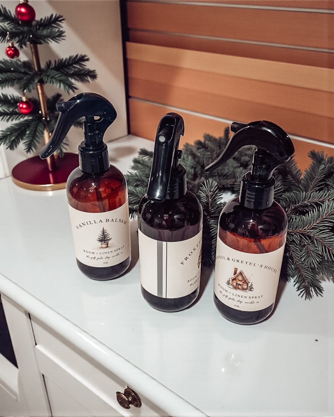 8 oz Winter Room + Linen Spray | Nontoxic Area Spray The Gift Gala Shop Candle Co. 