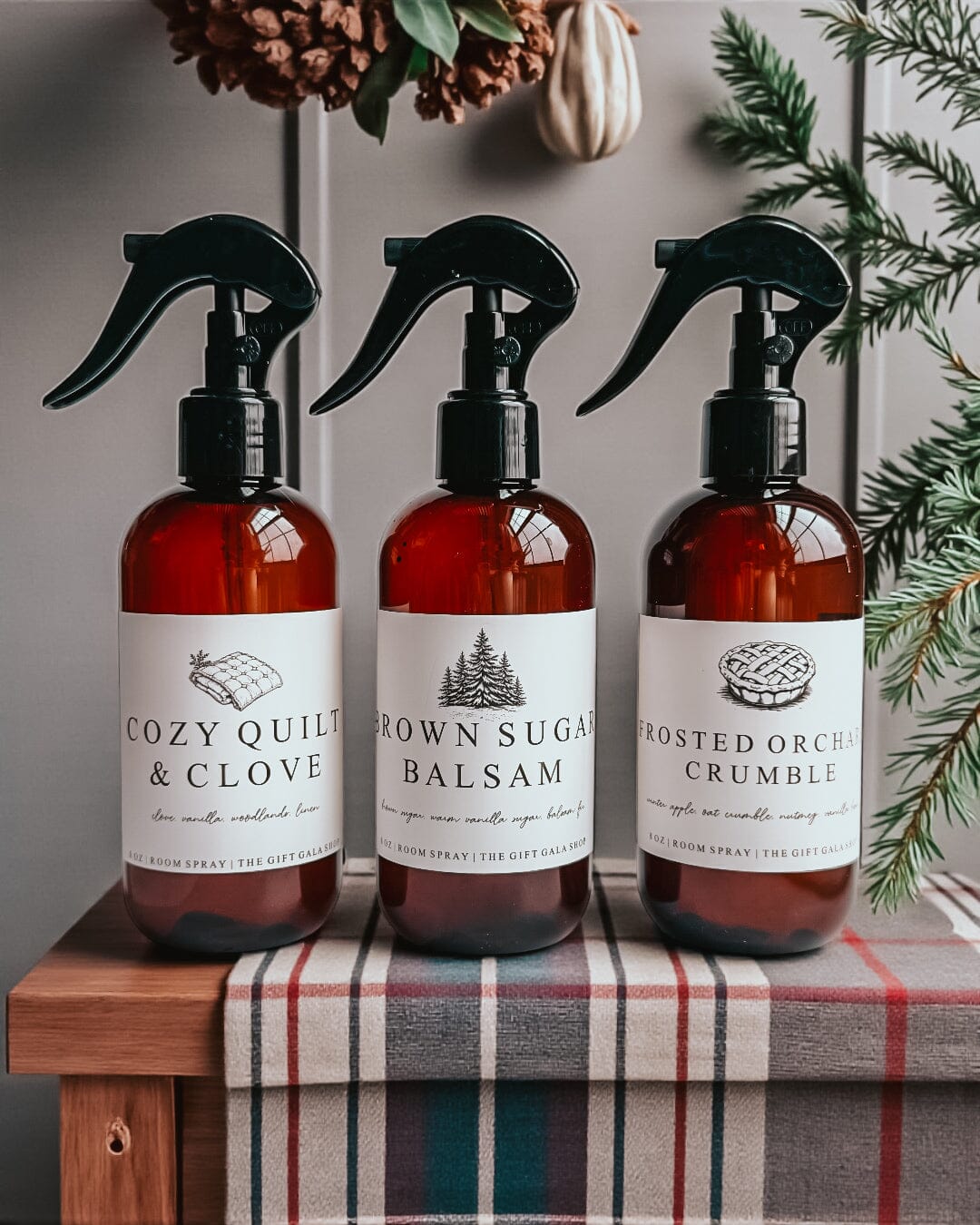 8 oz Winter Room + Linen Spray | Nontoxic Area Spray The Gift Gala Shop Candle Co. 