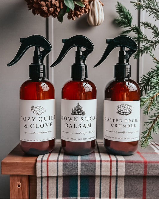 8 oz Winter Room + Linen Spray | Nontoxic Area Spray The Gift Gala Shop Candle Co.