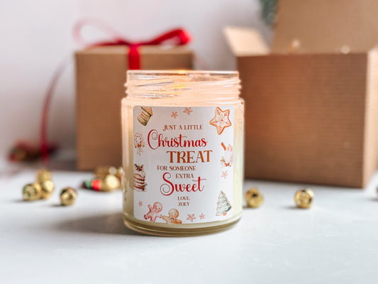 Christmas Treat for Someone Sweet Candle | Handmade Scented Soy Candle | Toxin Free Candle | Holiday Bakery Scented Candle | Christmas Table Decor | Stocking Stuffer Soy candle Thegiftgalashop