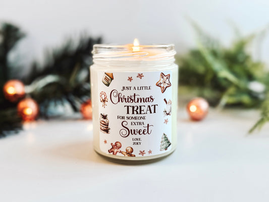 Christmas Treat for Someone Sweet Candle | Handmade Scented Soy Candle | Toxin Free Candle | Holiday Bakery Scented Candle | Christmas Table Decor | Stocking Stuffer Thegiftgalashop 