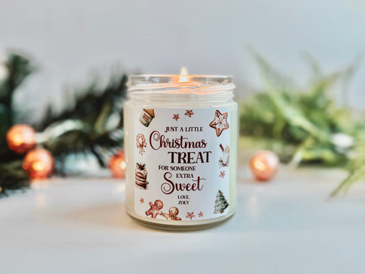 Christmas Treat for Someone Sweet Candle | Handmade Scented Soy Candle | Toxin Free Candle | Holiday Bakery Scented Candle | Christmas Table Decor | Stocking Stuffer Thegiftgalashop 