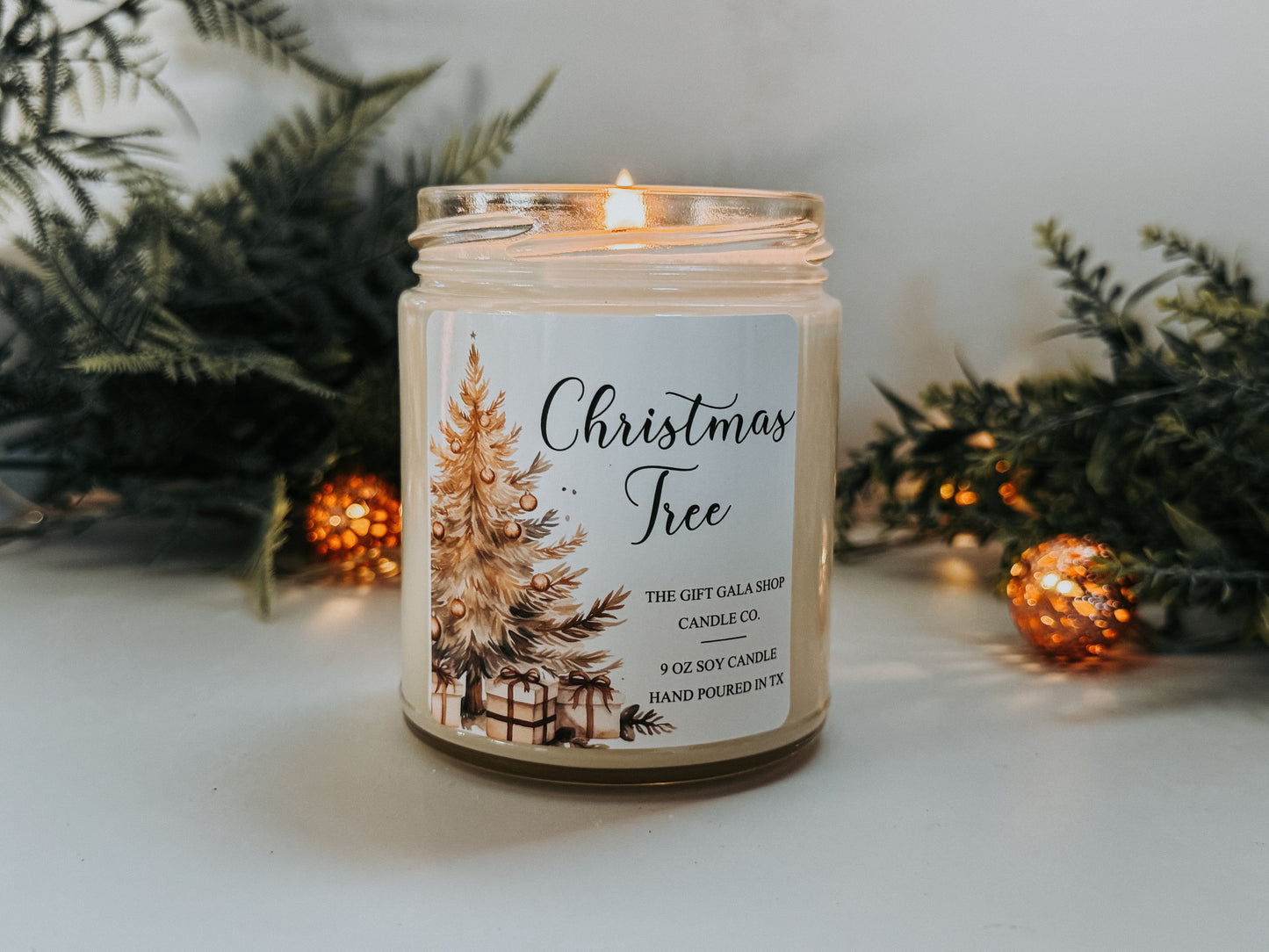 Christmas Tree Candle | Handmade Soy Candle | Toxin Free Candle | Woody Christmas Candle | Best Selling Holiday Candle | Christmas Decor Thegiftgalashop 