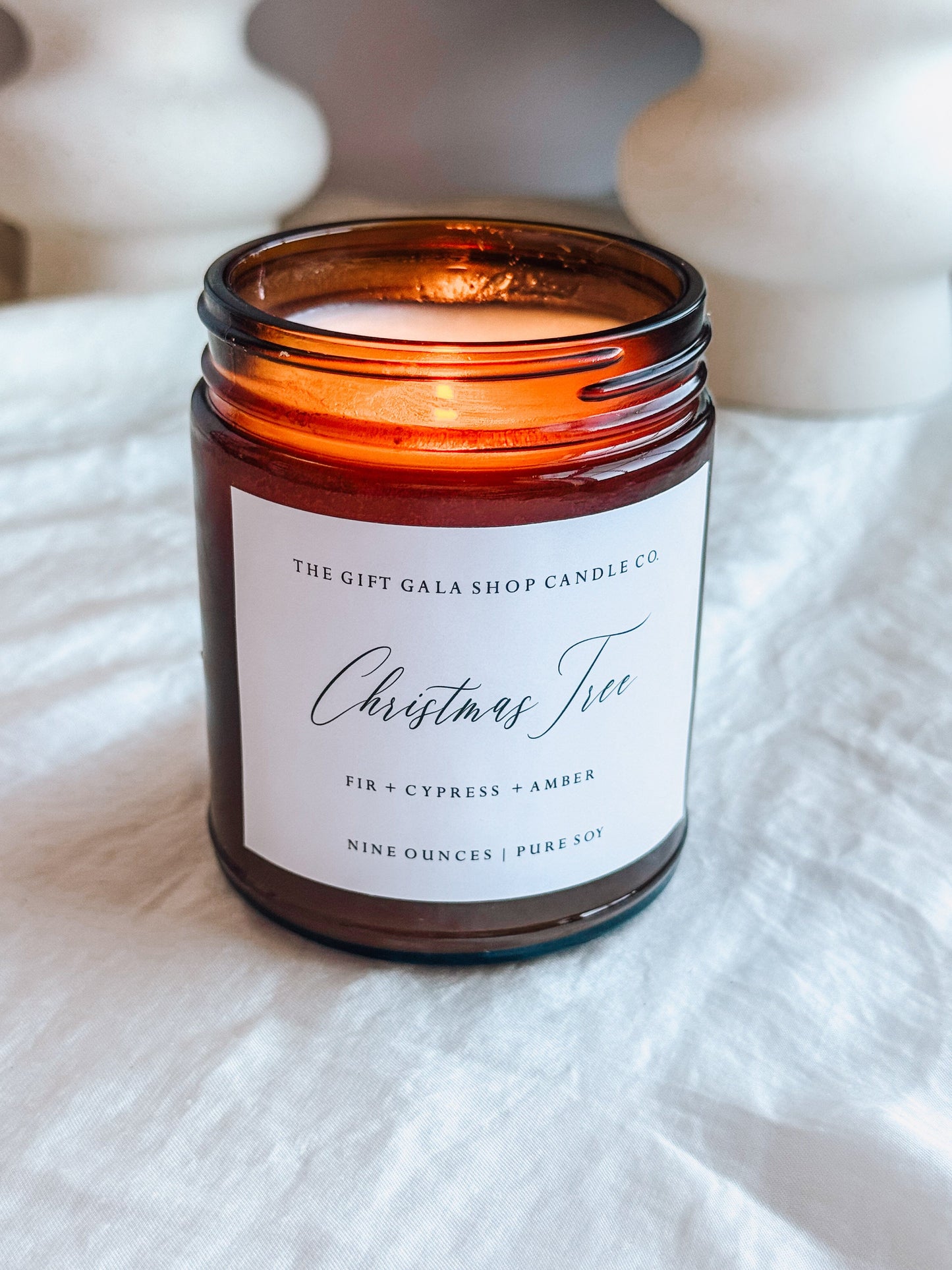 Christmas Tree Scented Soy Candle | Fir, Cypress & Amber Holiday Candle | Non-Toxic Christmas Gift The Gift Gala Shop Candle Co. 