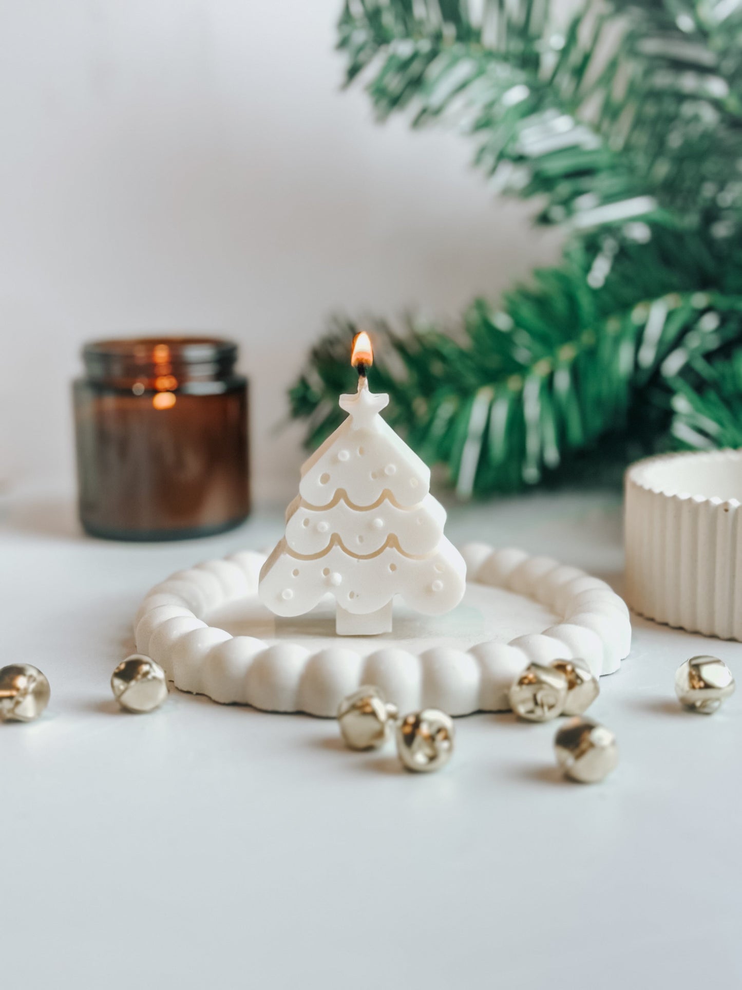 Christmas Tree Soy Candle | Handmade Holiday Candles | Christmas Table Decor Thegiftgalashop 