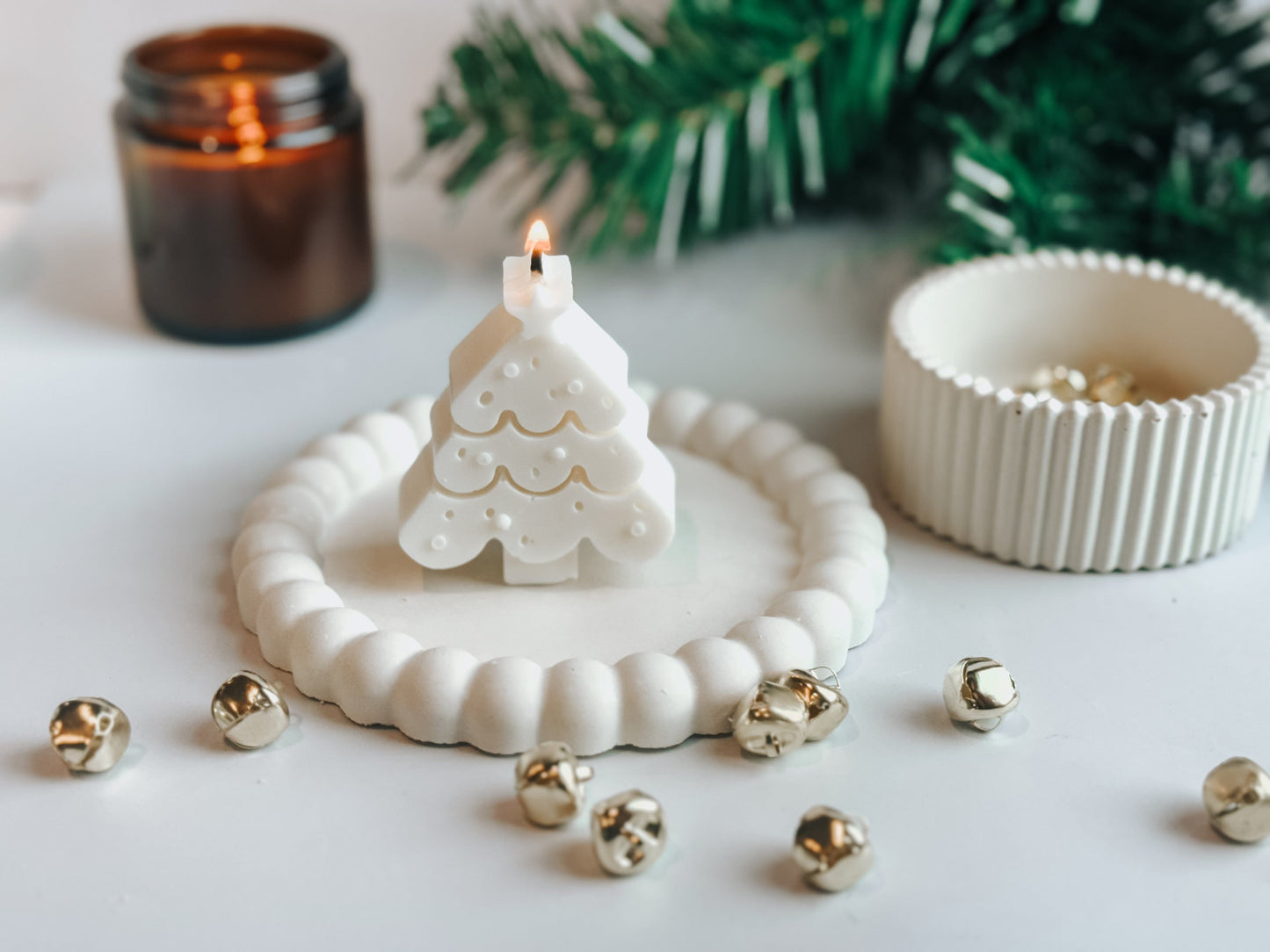 Christmas Tree Soy Candle | Handmade Holiday Candles | Christmas Table Decor Thegiftgalashop 