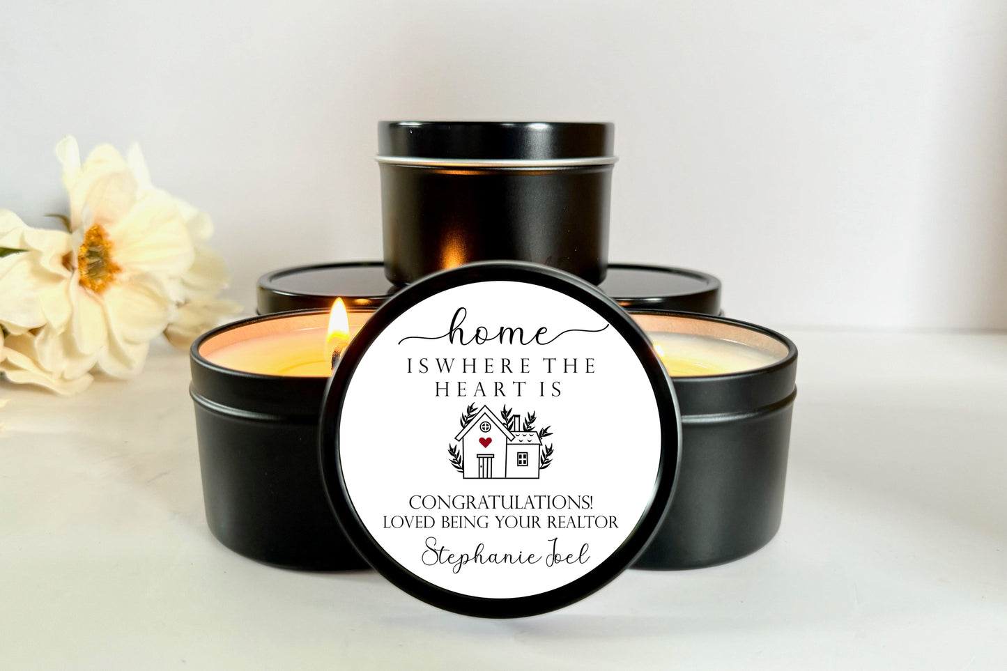 Custom Realtor Closing Gift, Bulk Candles, Title Company Gift for Clients, Personalized Gift for New Homeowners, Mortgage Gift, Housewarming Candle Favors The Gift Gala Shop Candle Co. 