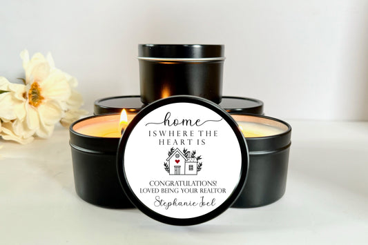 Custom Realtor Closing Gift, Bulk Candles, Title Company Gift for Clients, Personalized Gift for New Homeowners, Mortgage Gift, Housewarming Candle Favors The Gift Gala Shop Candle Co.