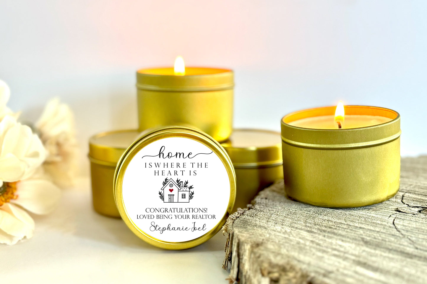 Custom Realtor Closing Gift, Bulk Candles, Title Company Gift for Clients, Personalized Gift for New Homeowners, Mortgage Gift, Housewarming Candle Favors The Gift Gala Shop Candle Co. 