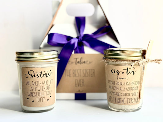 Custom Sister Spa Gift Set | Best Sister Ever Gift Box | Sister Holiday Gift Thegiftgalashop