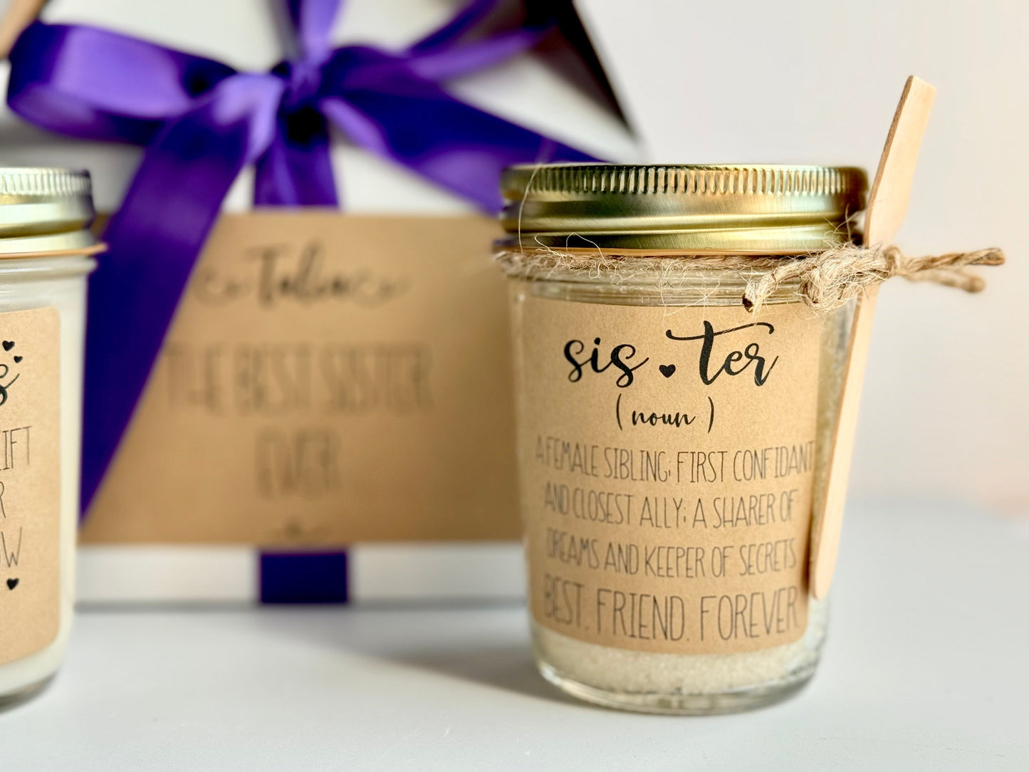 Custom Sister Spa Gift Set | Best Sister Ever Gift Box | Sister Holiday Gift Thegiftgalashop 