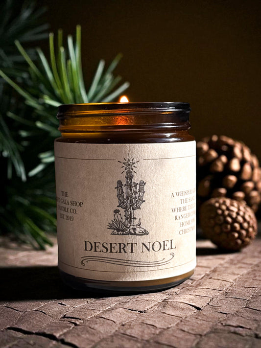 "Desert Noel” Western Soy Candles | Rustic Holiday Candles The Gift Gala Shop Candle Co.