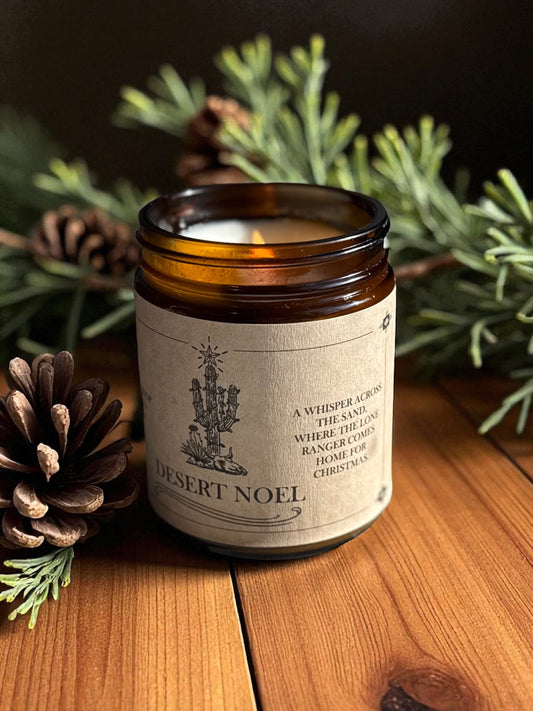 "Desert Noel” Western Soy Candles | Rustic Holiday Candles The Gift Gala Shop Candle Co.