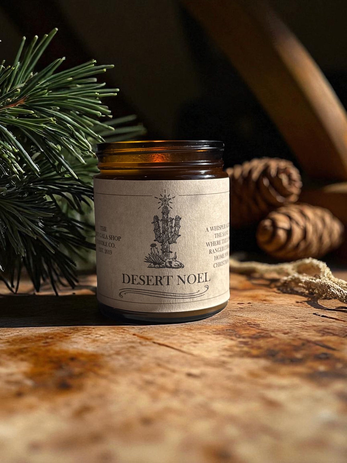 "Desert Noel” Western Soy Candles | Rustic Holiday Candles The Gift Gala Shop Candle Co. 