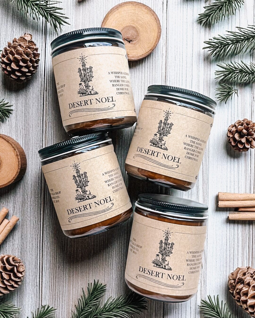"Desert Noel” Western Soy Candles | Rustic Holiday Candles The Gift Gala Shop Candle Co. 