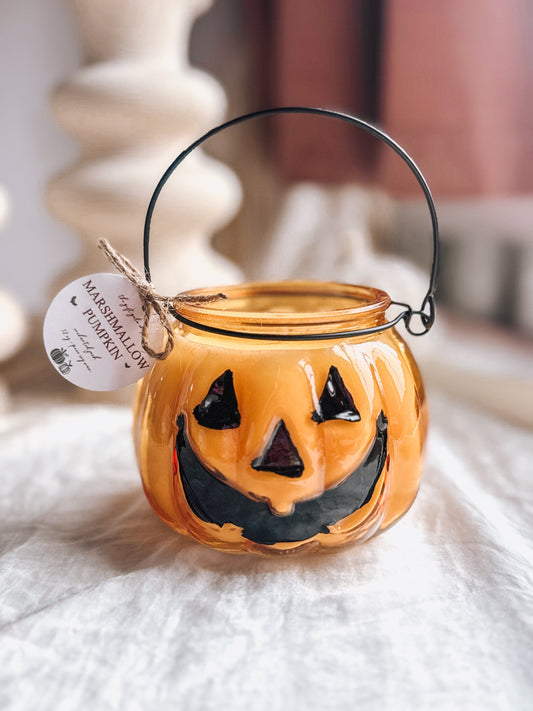 Enchanted Jack | Jack-O-Lantern Pumpkin Candle | Marshmallow Pumpkin Scent The Gift Gala Shop Candle Co. 