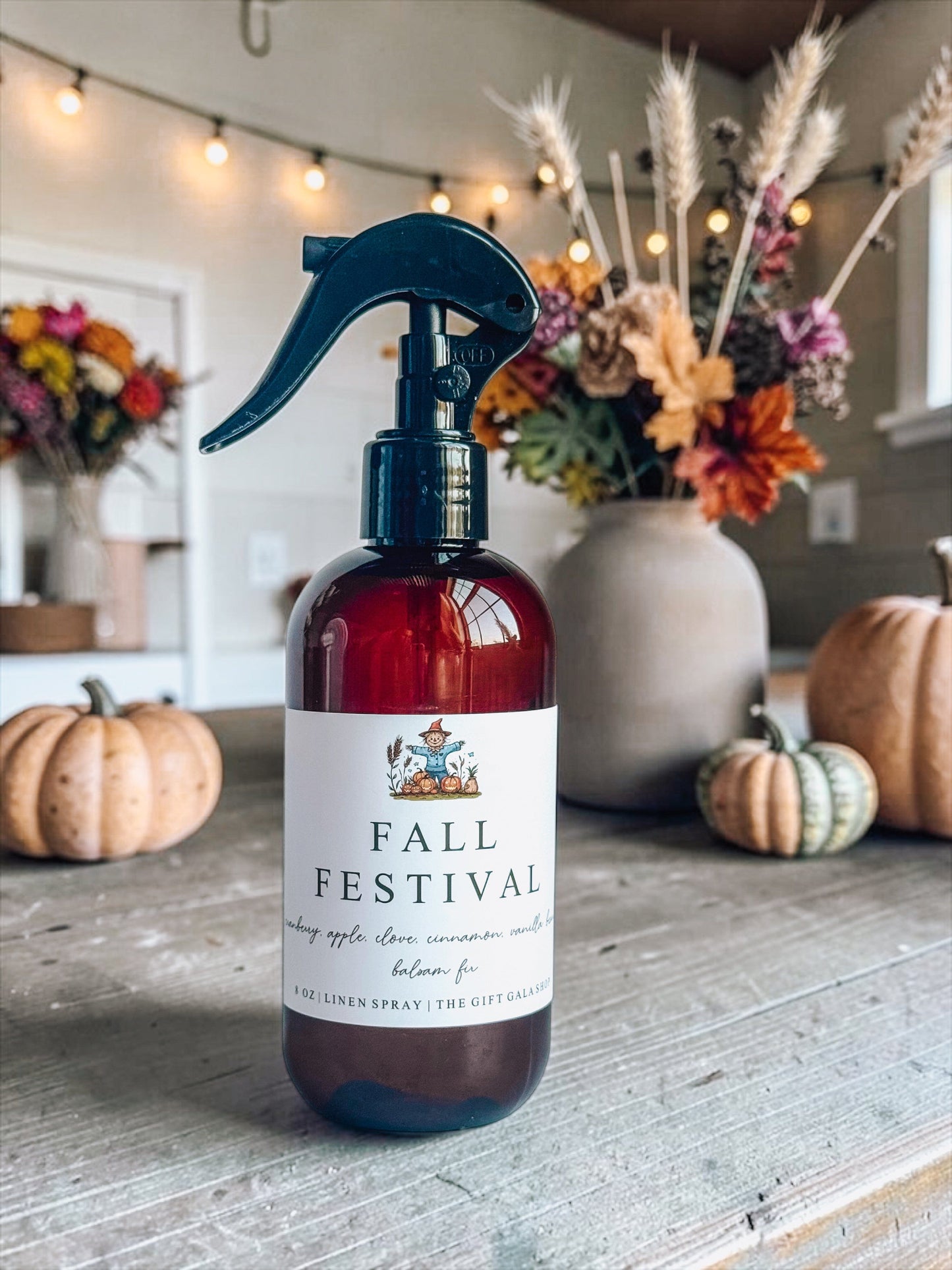 Fall Fabric Spray | October Traditions Scented Mists | Non-Toxic Home Fragrance | Pumpkin Spice, Apple, Woodsy & Cozy Autumn Scents The Gift Gala Shop Candle Co. 