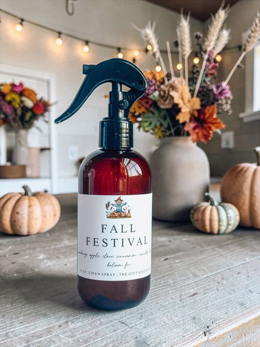 Fall Fabric Spray | October Traditions Scented Mists | Non-Toxic Home Fragrance | Pumpkin Spice, Apple, Woodsy & Cozy Autumn Scents The Gift Gala Shop Candle Co.