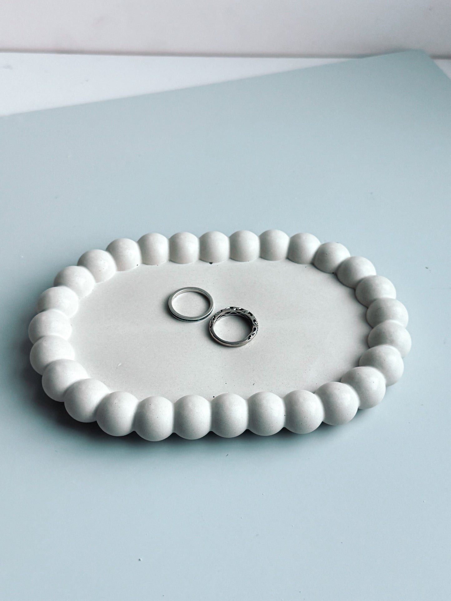 Farmhouse Trinket Tray | Handmade Concrete Candle Holder | Modern Home Decor | The Gift Gala Shop Candle Co. candle holder The Gift Gala Shop Candle Co. 