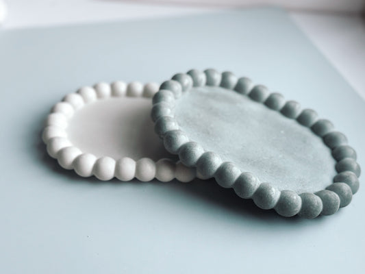 Farmhouse Trinket Tray | Handmade Concrete Candle Holder | Modern Home Decor | The Gift Gala Shop Candle Co. candle holder The Gift Gala Shop Candle Co.