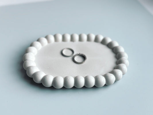 Farmhouse Trinket Tray | Handmade Concrete Candle Holder | Modern Home Decor | The Gift Gala Shop Candle Co. candle holder The Gift Gala Shop Candle Co.