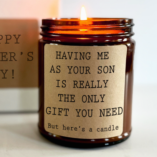 Funny Dad Candle | Personalized Candle Gift for Dad