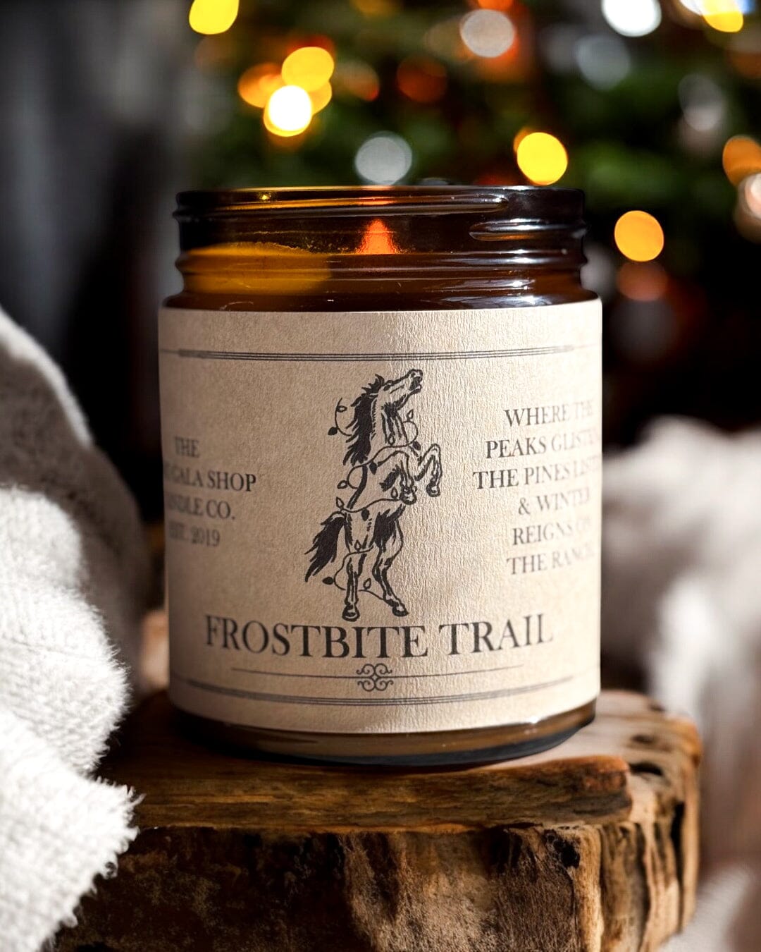 "Frostbite Trail” Western Candles | Rustic Holiday Candles The Gift Gala Shop Candle Co. 