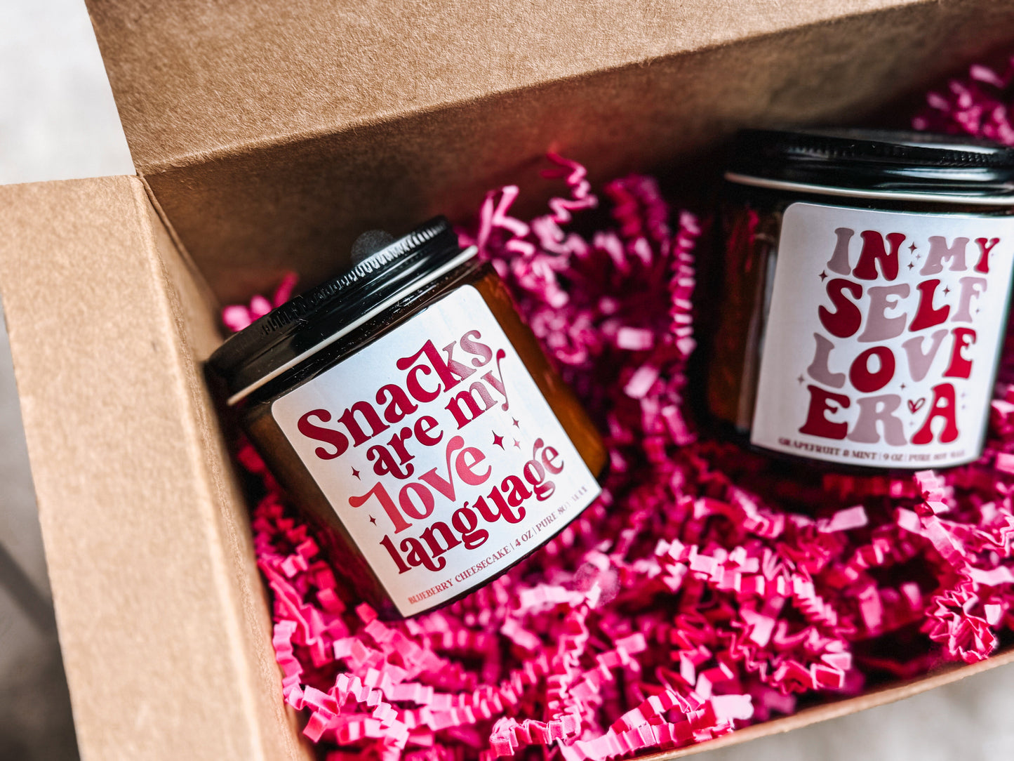 Galentines Day Candle Gift Set | Soy Candle Set of 3 | Handmade Scented Candles | Valentines Candle Gift Box The Gift Gala Shop Candle Co. 