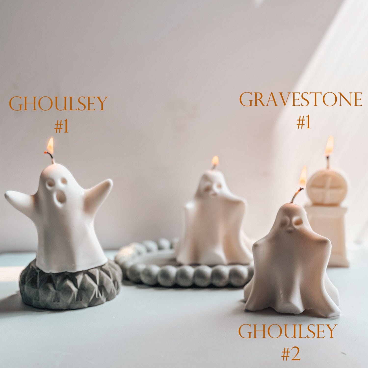 Ghouls &amp; Ghosts Decorative Candles for Halloween | Halloween Soy 