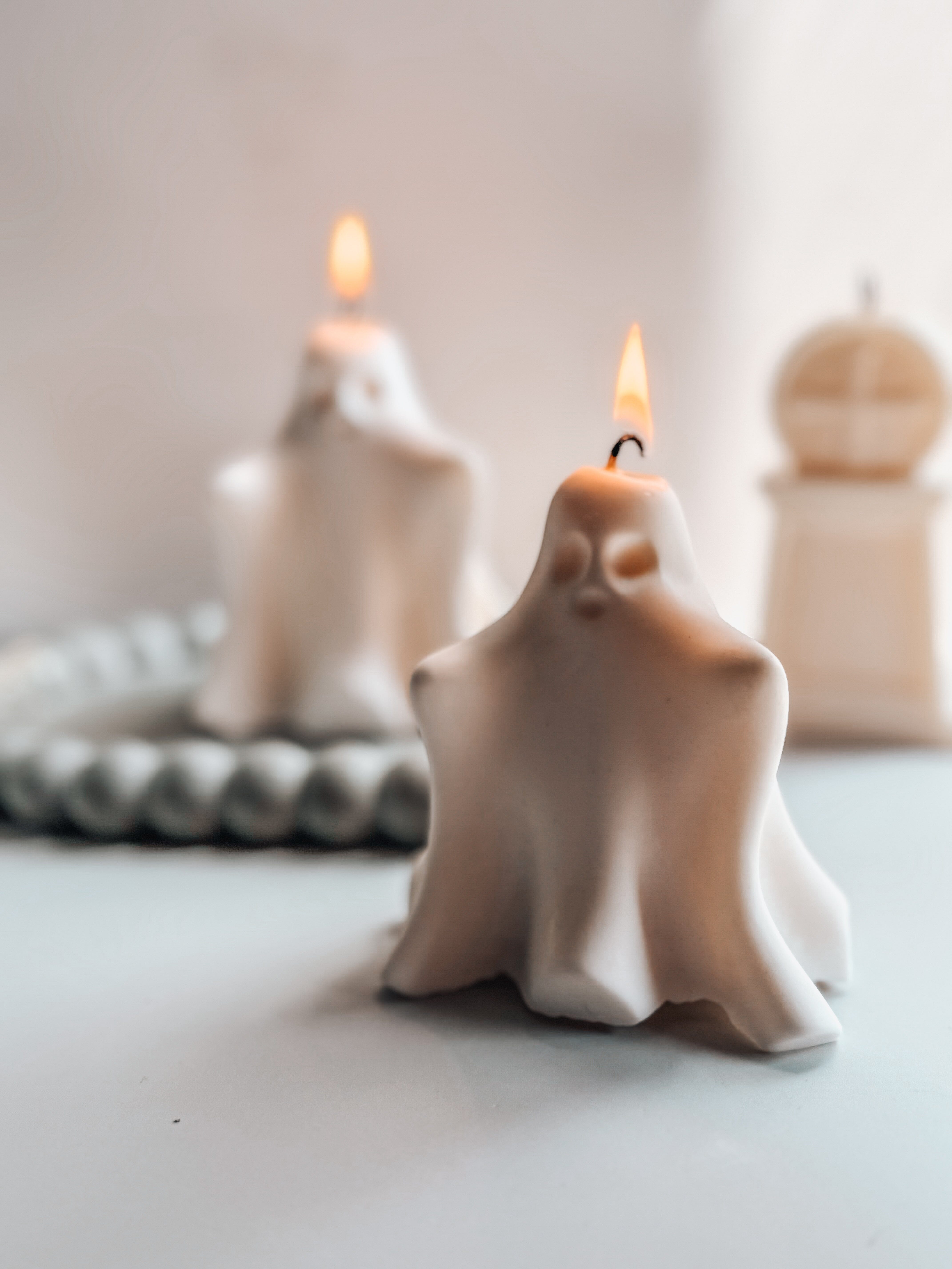 Ghouls &amp; Ghosts Decorative Candles for Halloween | Halloween Soy 