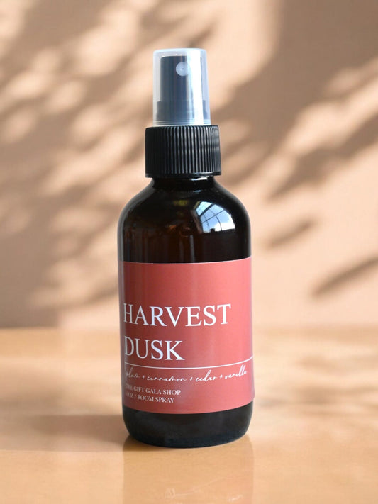 Harvest Dusk Fall Room Spray – Plum, Cinnamon & Vanilla | Cozy Autumn Home Mist | Non-Toxic Linen & Room Spray Linen Spray The Gift Gala Shop Candle Co.