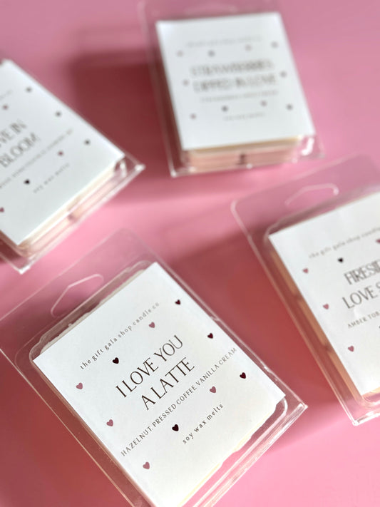 Highly Scented Valentines Wax Melt Set| Anniversary Gift for Her | Natural Handmade Non-Toxic Fragrance The Gift Gala Shop Candle Co.