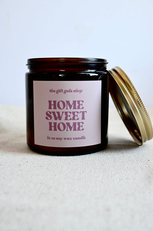 Home Sweet Home 16 oz Scented Candle | Large Handmade Soy Candle | Spring Candles The Gift Gala Shop Candle Co. 