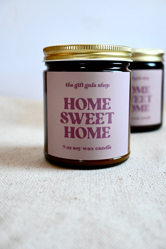 Home Sweet Home 9 oz Scented Candle | Handmade Soy Candle | Spring Candles The Gift Gala Shop Candle Co. 