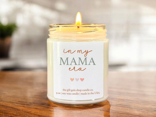 In My Mama Era Scented Candle, Pastel Aesthetic Candle for Moms, Small Batch Scented Soy Candle The Gift Gala Shop Candle Co.