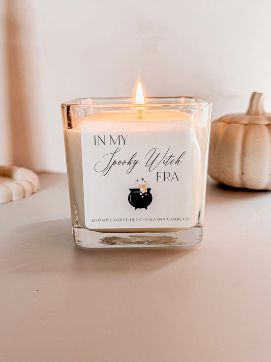 In My Spooky Witch Era Candle | 12 oz Autumn Soy Candles by The Gift Gala Shop Candle Co | Halloween Home Decor Soy candle Thegiftgalashop