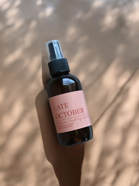 Late October Fall Room Spray – Maple, Acorn & Patchouli | Warm Woody Autumn Mist | Non-Toxic Linen & Room Spray room spray The Gift Gala Shop Candle Co. 