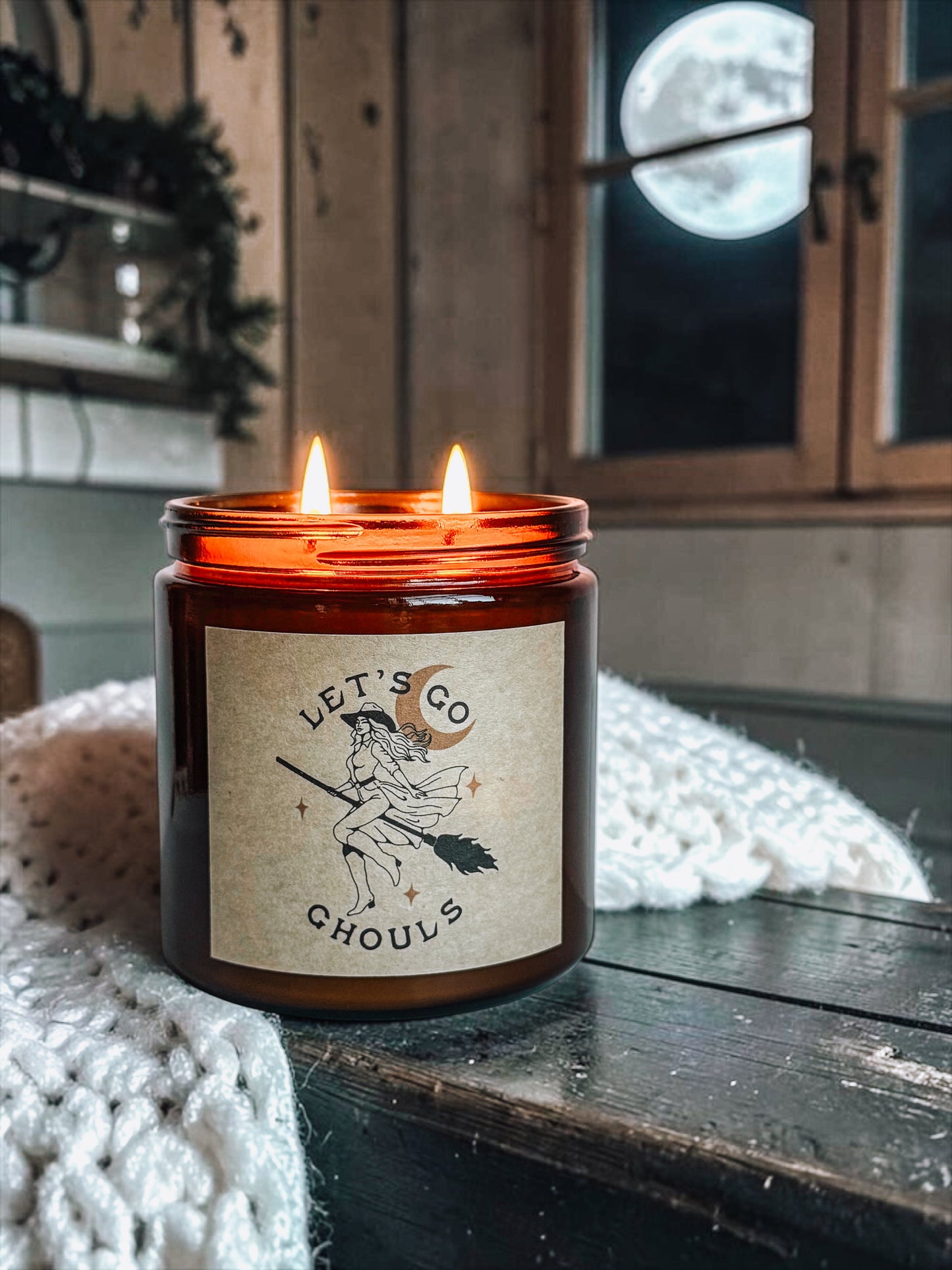 Let’s Go Ghouls Halloween Candle | Witch Candle | 16 oz Nontoxic Soy Candle | 2 Wick Spooky Fall Home Fragrance The Gift Gala Shop Candle Co. 