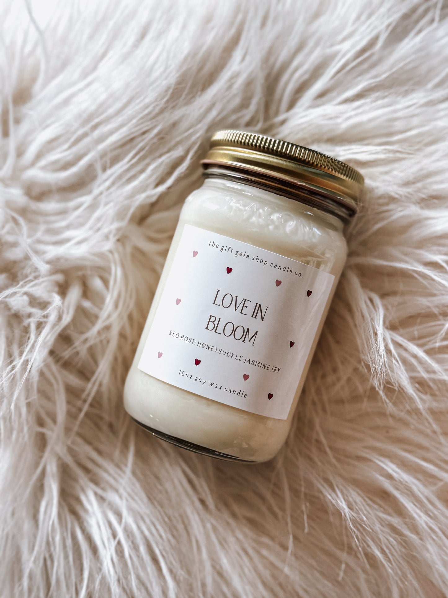 Love in Bloom Floral Candle – 16 oz Valentine’s Soy Candle | Romantic Gift for Girlfriend | Farmhouse Valentine’s Decor | Newlywed Candle The Gift Gala Shop Candle Co. 