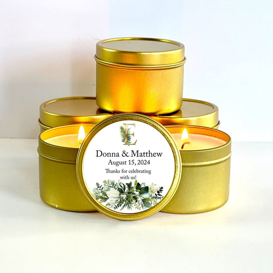 Personalized Destination Wedding Favors | Bulk Wedding Favor Candles Candle Favors The Gift Gala Shop Candle Co.