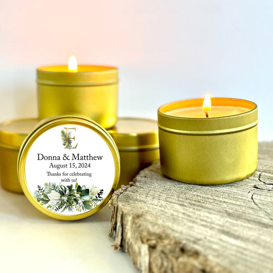 Personalized Destination Wedding Favors | Bulk Wedding Favor Candles Candle Favors The Gift Gala Shop Candle Co.