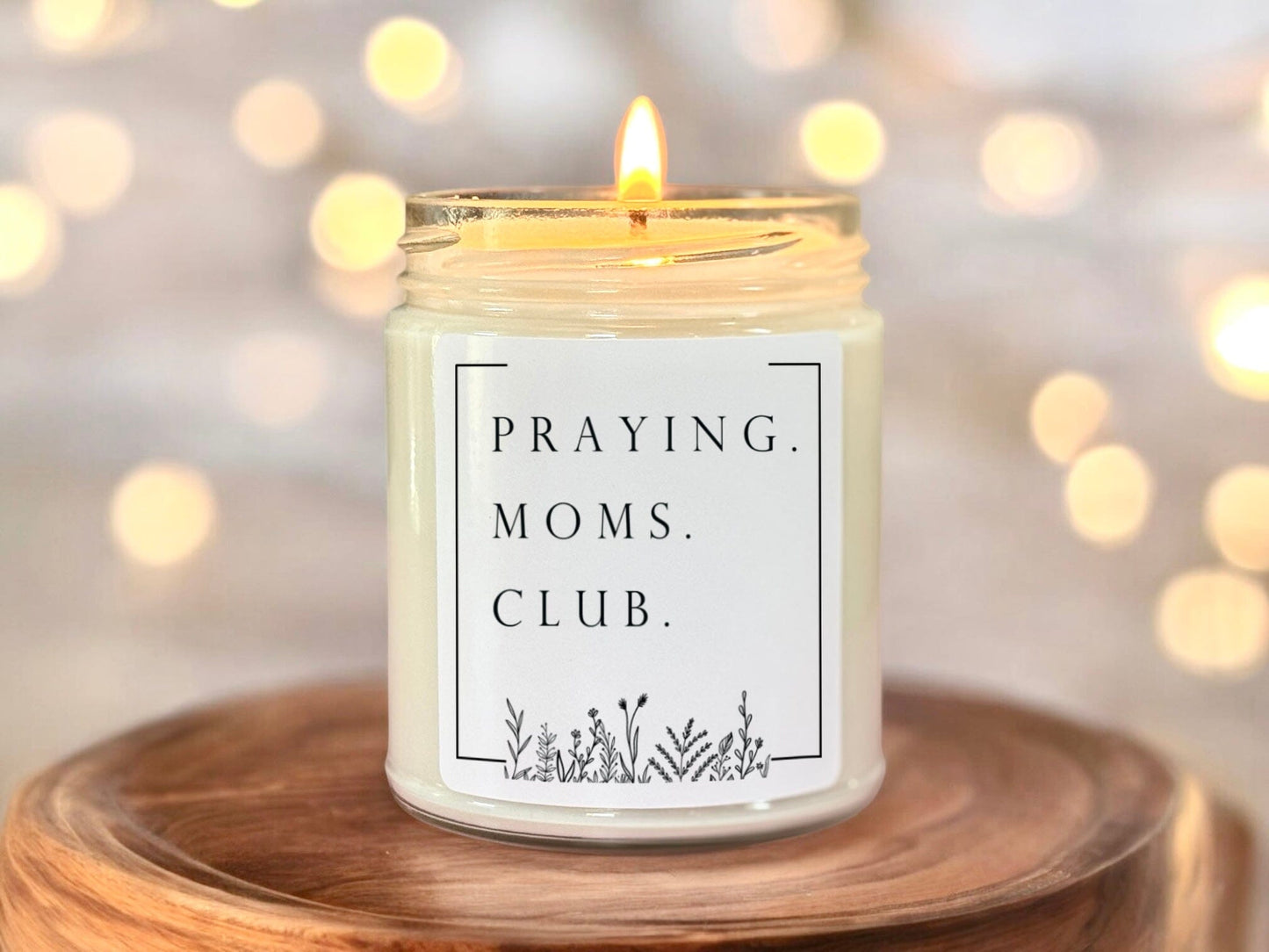 Praying Moms Club Scented Candle | Faith Based Gift | Bible Study Gift for Her | Peaceful Home Ritual Candle | Handmade Prayer Candle The Gift Gala Shop Candle Co. 