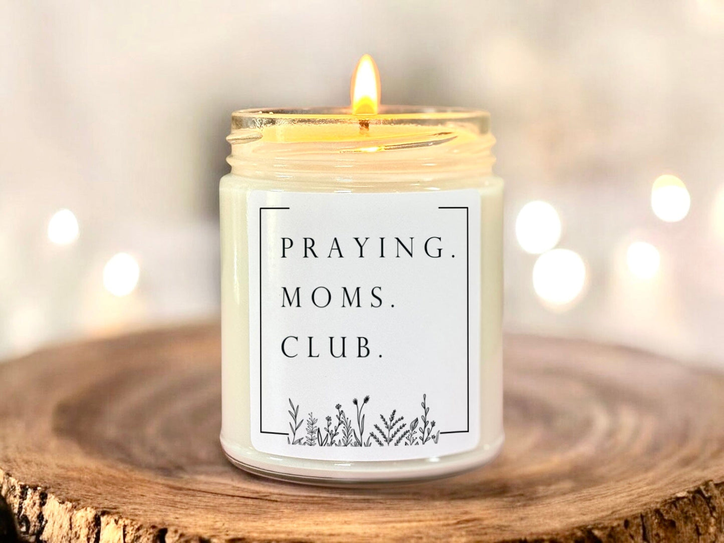 Praying Moms Club Scented Candle | Faith Based Gift | Bible Study Gift for Her | Peaceful Home Ritual Candle | Handmade Prayer Candle The Gift Gala Shop Candle Co. 