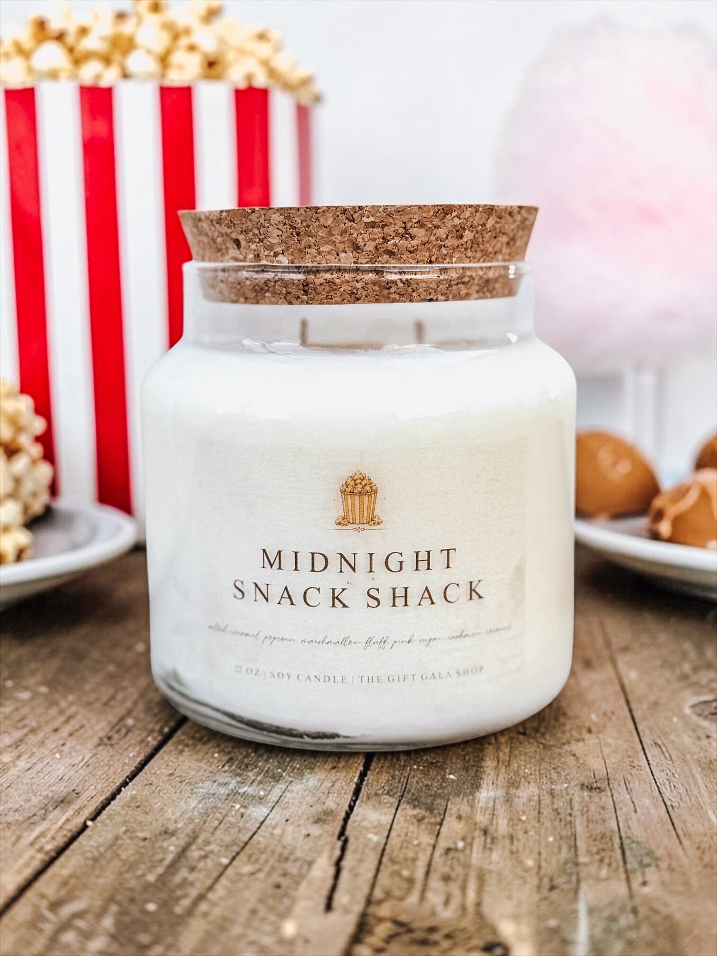 PRE-ORDER 22 oz Summer Carnival Soy Candles | Summerween Apothecary Jar Candle | Non-Toxic Luxury Candle | Beachy Bakery & Boardwalk Scents | Mid-Summer Sweets The Gift Gala Shop Candle Co. 