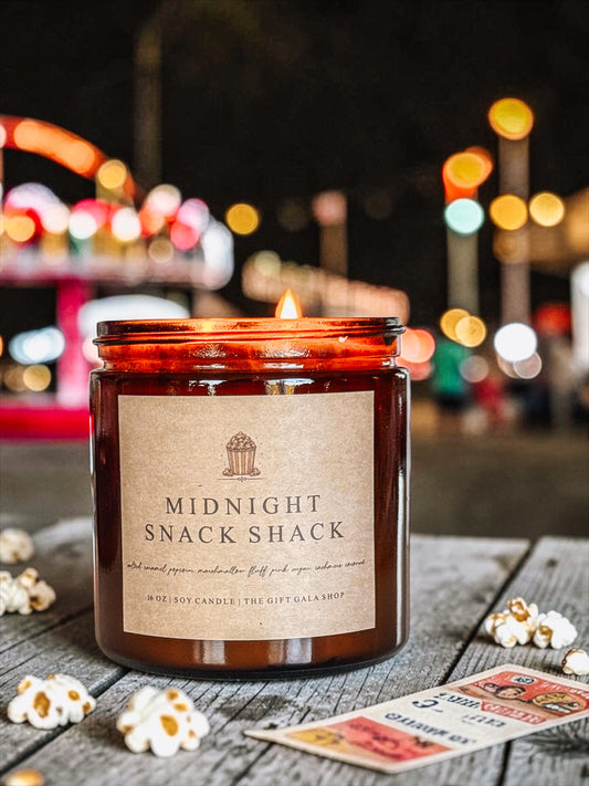 PRE-ORDER Mid Summer Sweets Soy Candle | 16 oz Double Wick Amber Jar | Non-Toxic Candle | Salty Summer Gourmand Scents The Gift Gala Shop Candle Co. 