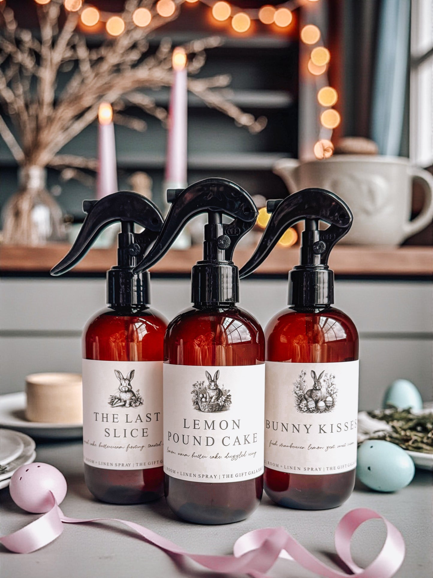 PREORDER 8 oz Easter Room Spray | Vintage Inspired Home Fragrance Mist | Cozy Bakery & Floral Scents | Non-Toxic The Gift Gala Shop Candle Co. 